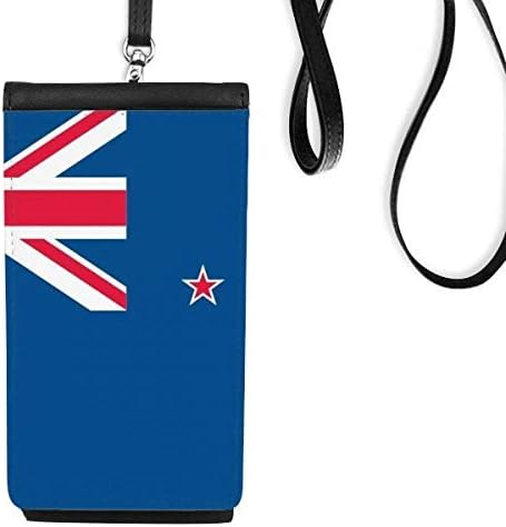 Нов Зеланд Националното Знаме Океанија Земја Телефон Паричникот Чанта Виси Мобилни Торбичка Црна Џеб