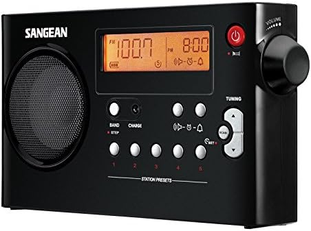 Sangean DT-200X FM-Стерео/AM Digital Tuning Џеб Радио Black & PR-D7 Б.К AM/FM Дигитални Батерија Преносни Радио - Црно (ПР-D7BK)