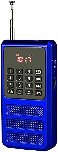 YMDJL Мини FM Bluetooth Радио Преносни,Џеб Walkman Радио со Рекордерот на Глас,SD Картичка за MP3 Плеер,Батерија Управувана Мали