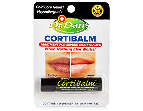 Проф. д-р Дан е Cortibalm за Суви Испукани Усни -11 Пакет - Исцелување Lip Balm за Сериозно Подсечен Усни - Наменети за Мажи, Жени