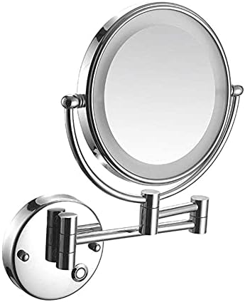 Nhlzj XIAOQIANG 8-Инчен Монтира на Ѕид Огледало Шминка со Зголемување,двострани со можност да биде продолжен,360 степени Зглобот,со