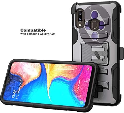TurtleArmor | Компатибилен со Samsung Galaxy A20 Случај | Галакси A30 Случај | Галакси А50 Случај [Хипер Шок] Хибридни Двоен Слој