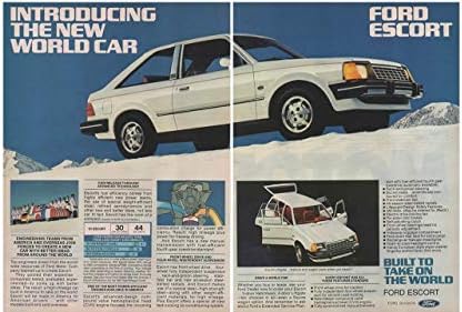 Списанието се Печати ад: 1981 Ford Escort,Воведувањето на Новиот Светски Автомобил.Изграден да се Земе на Светот, 2 страници