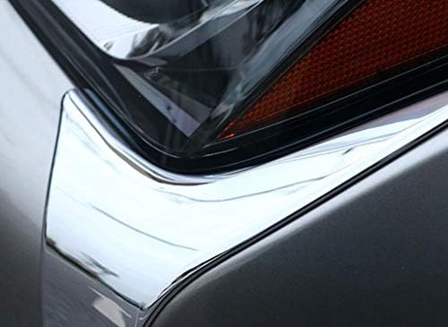 Yingchi 2 парчиња ABS Хром Пред Светлата Светилка Покрие Eyelids Калапи Скратува за Lexus UX 2019-2020
