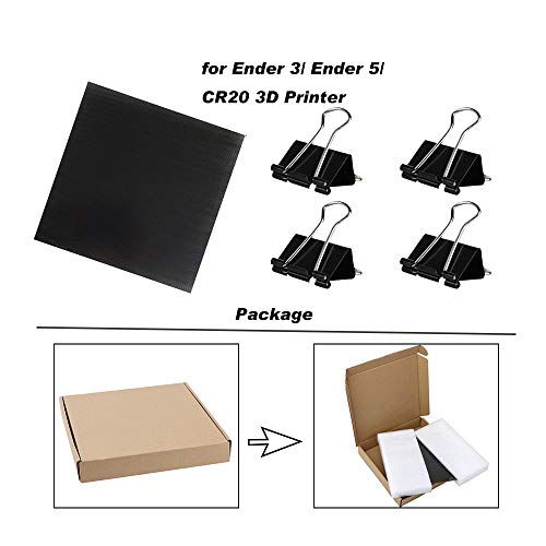 Креативност Жаришта Стакло Најновите 3D Печатач Платформа Калено Стакло Плоча се Изгради Површина, 235x235x4mm Загрева Кревет за Ender 3/ Ender 5/ CR-20 3D Печатач Додатоци