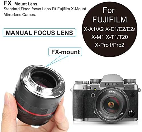 Meike 50mm ф1.7 Целосна Рамка Голем Отвор Прирачник се Фокусира Објектив за Fujifilm X Планината Mirrorless Камера X-H1 X-Pro2 X-E3