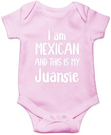 CBTwear Јас Сум Мексикански И Ова Е Мојот Juansie - Смешно Шпанска Outfts - Симпатична Бебе Во Едно Парче Бебе Bodysuit