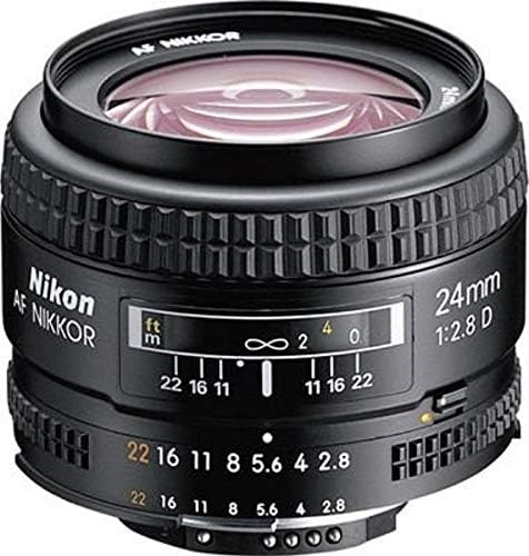 Nikon БОЛЕСТ FX NIKKOR 24mm f/2.8 D Fixed Зум Објектив со Авто-Фокус за Nikon dslr фото Апарати - Белата Кутија (Нова)