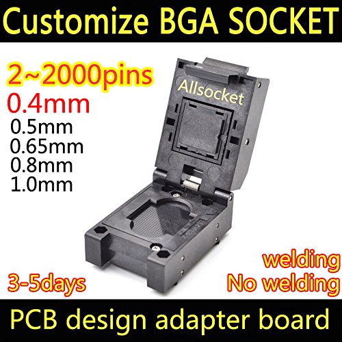 IC Тестирање Читателот BGA326-C-0.4 mm BGA Приклучок, ALLSOCKET Прилагодено Штекер Читателот IC Програмирање Адаптер 0.4 mm,0.5 mm,0.65