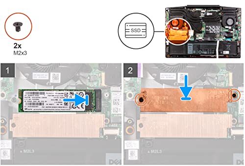 2280 М. 2 SSD Heatsink Хард Диск Покрие w/Топлина Штит за Dell G3 3500, G5 5500 G5 SE 5505, Dell G3 G5 SSD Heatsink P/N: 0YX0F3 YX0F3