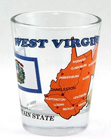 Западна Вирџинија Планината Држава Сите Американски Колекција Shot Чаша