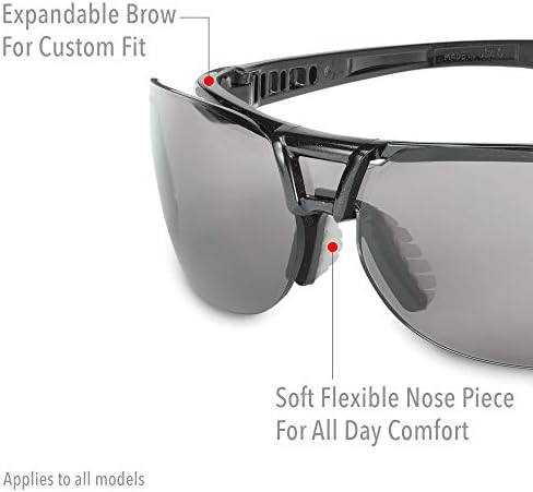 Uvex од страна на Honeywell Штитеник Безбедност Очила, Металик Црна Рамка со SCT-Одразуваат 50 Леќа & Ултра-Dura Анти-Нула Hardcoat