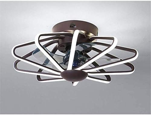 Тавански Вентилатор со LED Осветлување，Модерна Таванот Светилка Далечински Управувач Dimmable Фан Светлина 3 Брзини Правец на Тивок