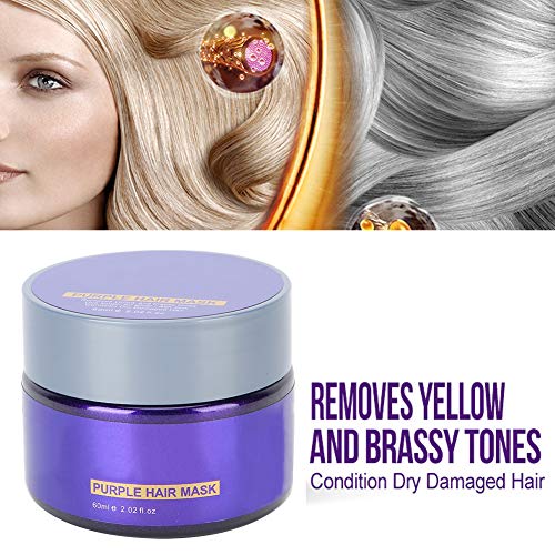 Виолетова Коса, Маска, Длабоко Поправка на Косата Маска, за Русокоса Сребрени Влакна за да ги Отстранува Жолта Brassy Тонови/Длабоко