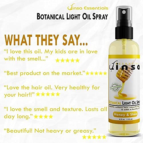 Jinsa Essentials | Ботанички лесното Масло Спреј | Природни Растителни Состојки | Moisturizes Коса Без start-Up Додава Една