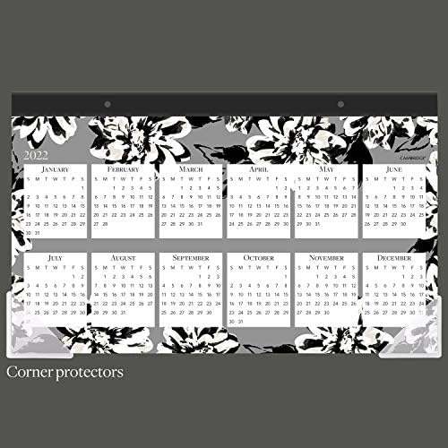 2021 Биро Календар, Кембриџ Биро Подлога Календар, 17-3/4 x 11, Компактен, Амелија (1460-705-21)