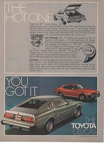 Списанието се Печати Ад: 1977 Тојота Celica GT и GT Liftback, 2.2 L 20R Мотор,Жешките Еден. Ви Го Зедов Тоа. На Тојота Celicas