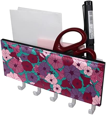 Ѕидот Кука Ѕид Оркестарот Организатор Кошница Тропски Розови Цвеќиња Цвет Mail Складирање Кутија - за Entryway/Кујна/Канцеларија