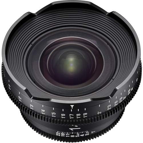 XEEN од ROKINON 14mm T3.1 Професионални Кино Објектив за Nikon F Планината (Црна) со Rokinon Xeen 6-Леќа Носат На Случај