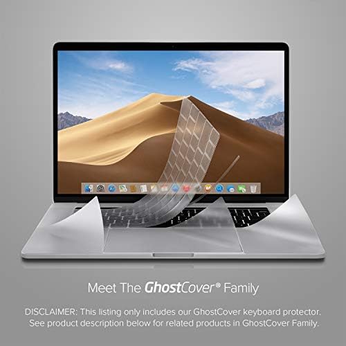 ГОЛЕМИ GhostCover Премиум Ултра Тенка Тастатура Заштитник Компатибилен со MacBook Pro со Функцијата на Копчињата 13, Без Допир Бар