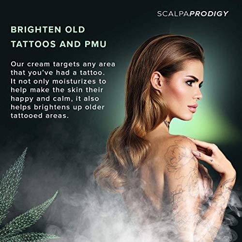 SCALPA Тетоважа Aftercare Balm Зголеми со Коноп, Тетоважа Исцелување Формула, да Направат Тетоважи Поп, Чувствувате Осветлувајќи