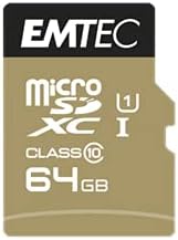 Emtec MicroSDHC UHSI U1 Елита Злато (64GB 1PK)