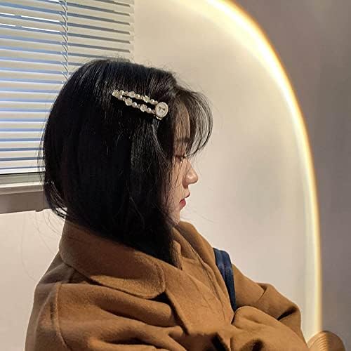 Едноставен Француски Коса, Модни Додатоци Накит Домот Бисер Жените Haipin Лак Дијамант Hairpin Корејски Стил На Косата Cilp Камелија