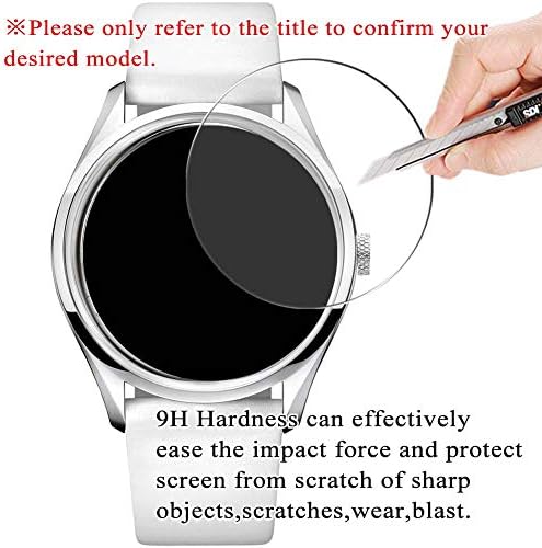 [3 Pack] Synvy Калено Стакло Екран Заштитник, Компатибилен со FURBO ДИЗАЈН F8203SNVNV 9H Филм Smartwatch Smart Watch Заштитници