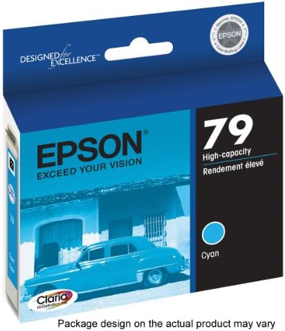 EPSON T079 Claria Hi-Дефиниција -Мастило Стандарден Капацитет Цијан -Кертриџ (T079220) за да одберете Epson Уметничките Фото Печатачи